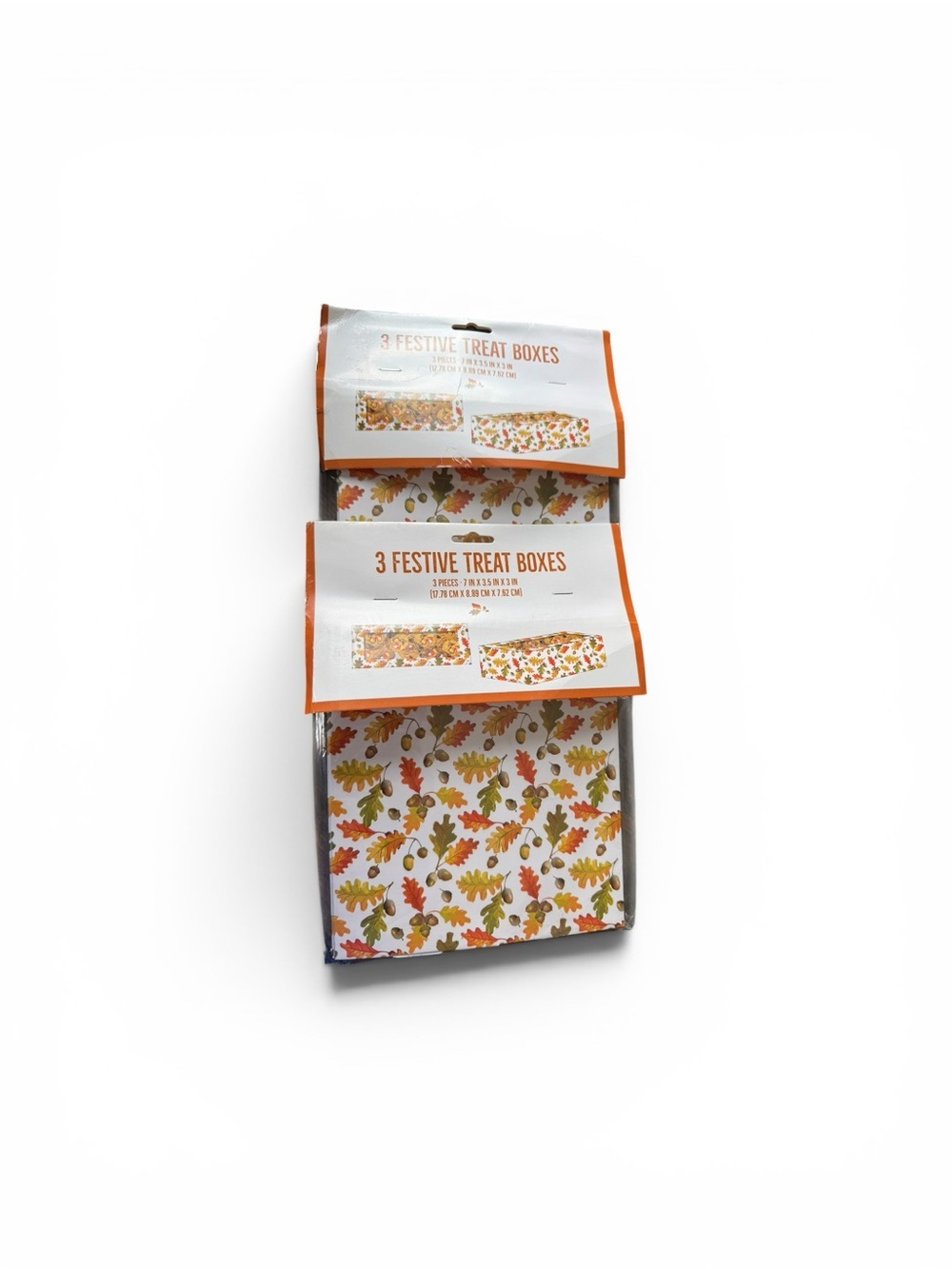 C.R. Gibson Fall Leaves Paper Treat Boxes Set of 6 Autumn Thanksgiving New